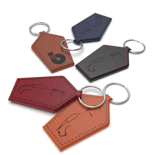 Porsche 944 Leather Key Ring