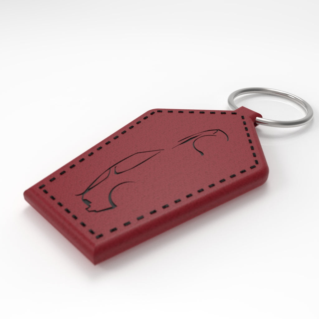 Porsche 944 Leather Key Ring