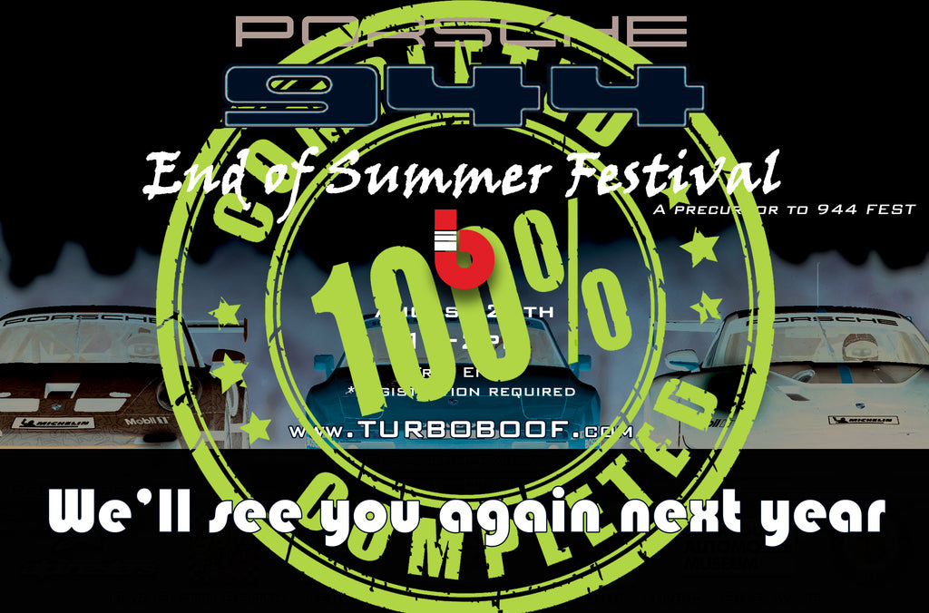turboboof Porsche 944 End of Summer Festival Flyer